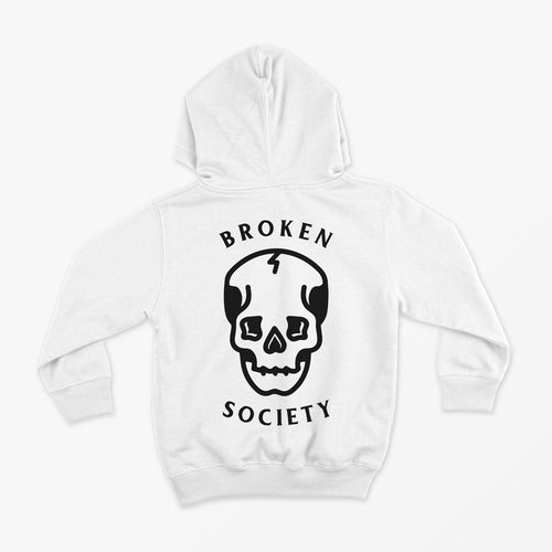 Skull Kids Hoodie (Unisex)-Tattoo Clothing, Tattoo Hoodie, JH001B-Broken Society