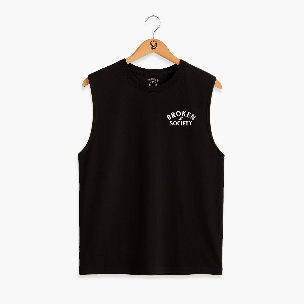 Thick Thighs Thin Patience Sleeveless T-Shirt (Unisex)-Tattoo Clothing, Tattoo Sleeveless T-Shirt, EP01S-Broken Society