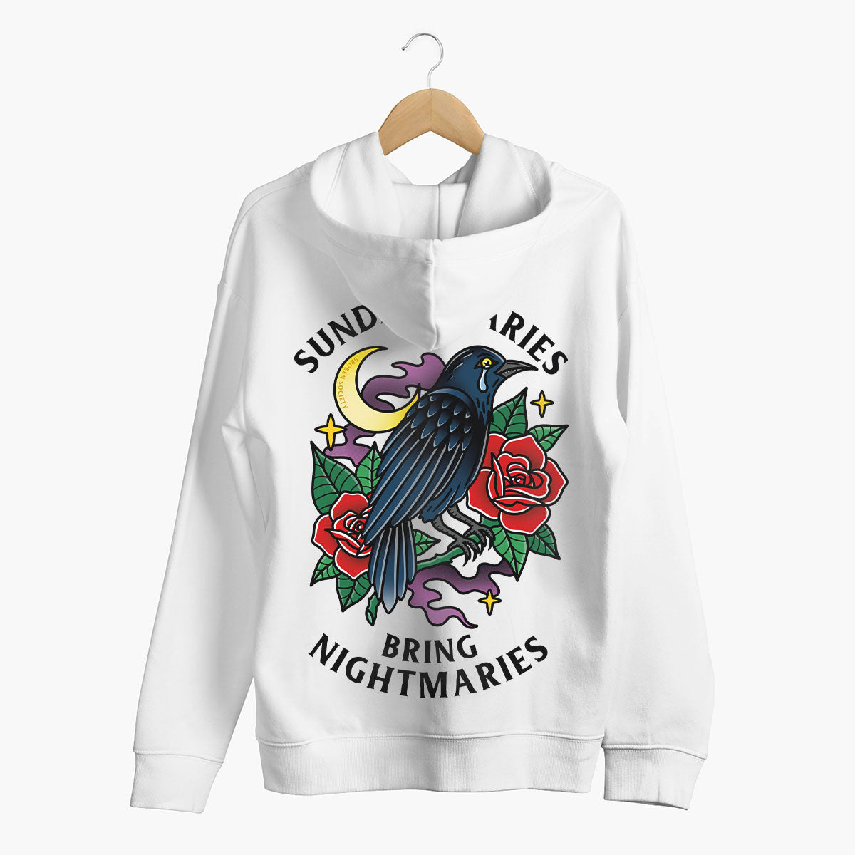 Sunday Scaries Hoodie (Unisex)-Tattoo Clothing, Tattoo Hoodie, JH001-Broken Society