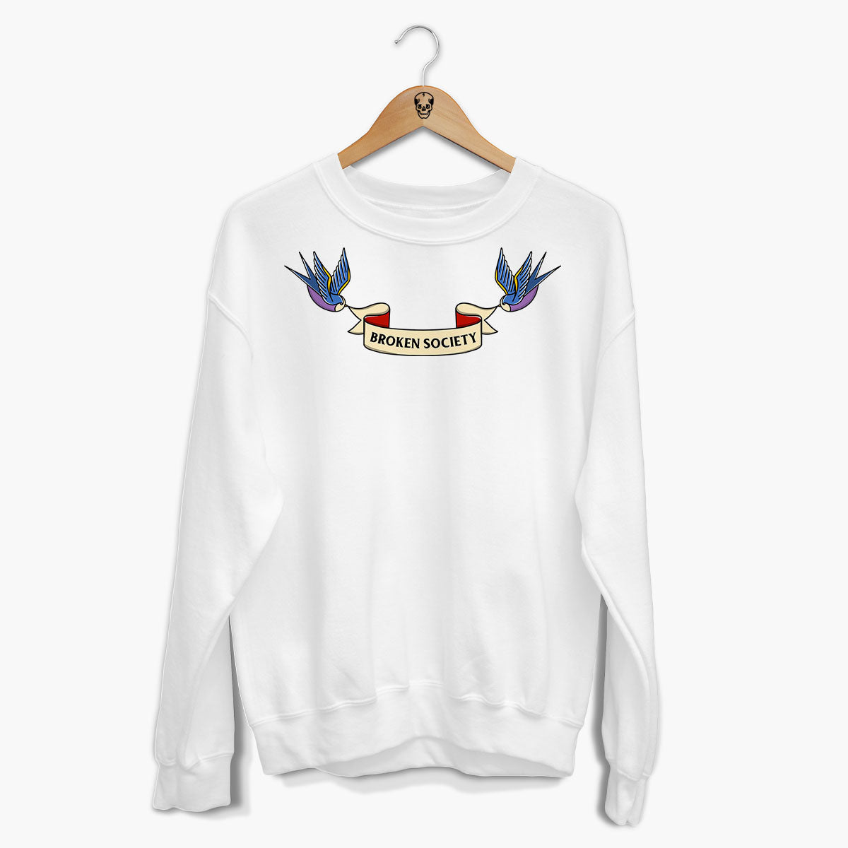 Swallows Sweatshirt (Unisex)-Tattoo Clothing, Tattoo Sweatshirt, JH030-Broken Society