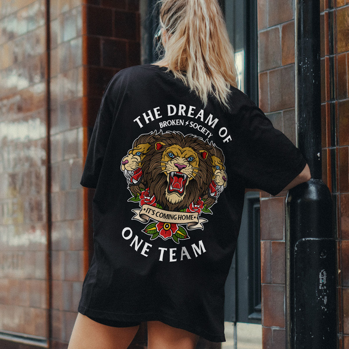 The Dream Of One Team T-Shirt (Unisex)-Tattoo Clothing, Tattoo T-Shirt, EP01-Broken Society