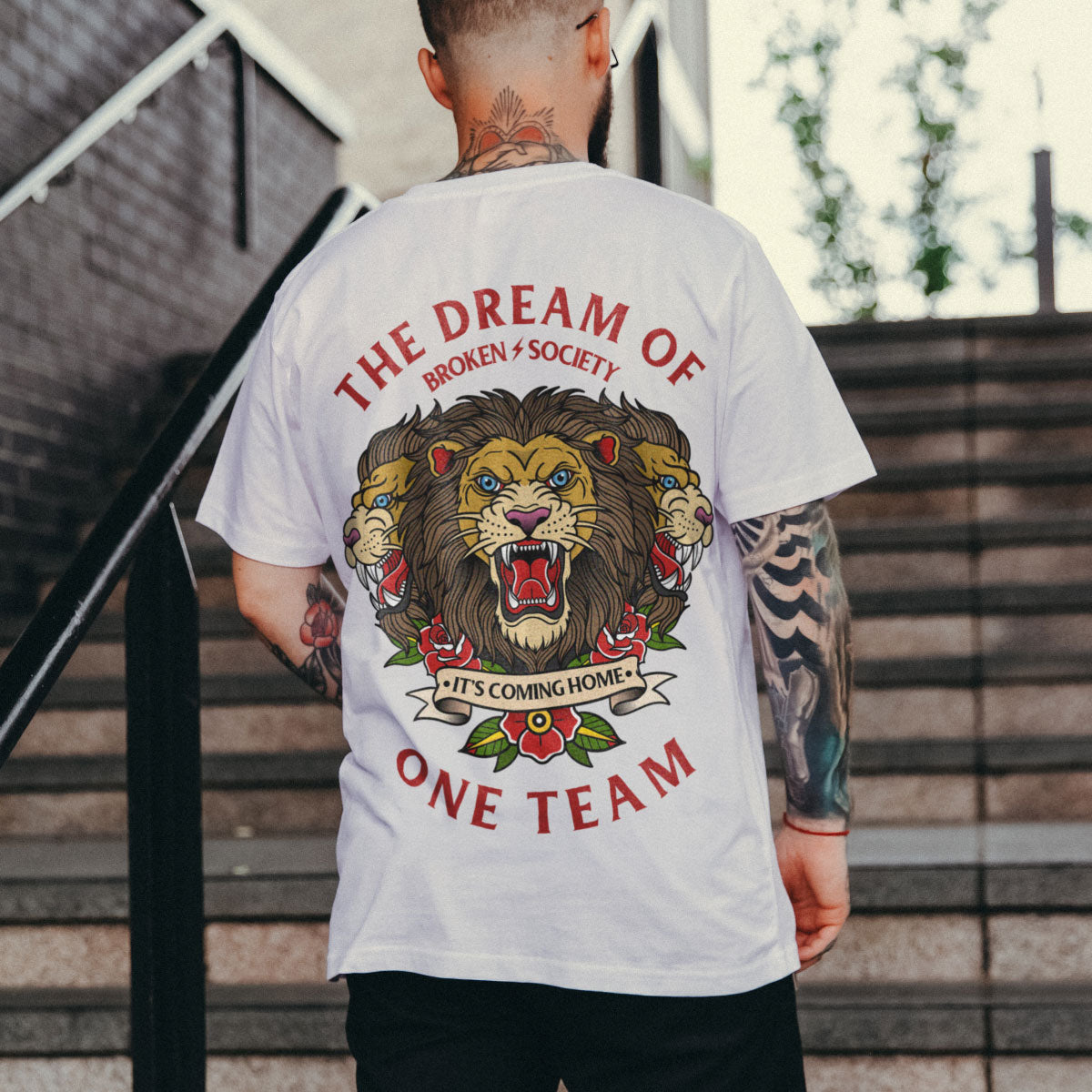 The Dream Of One Team T-Shirt (Unisex)-Tattoo Clothing, Tattoo T-Shirt, EP01-Broken Society