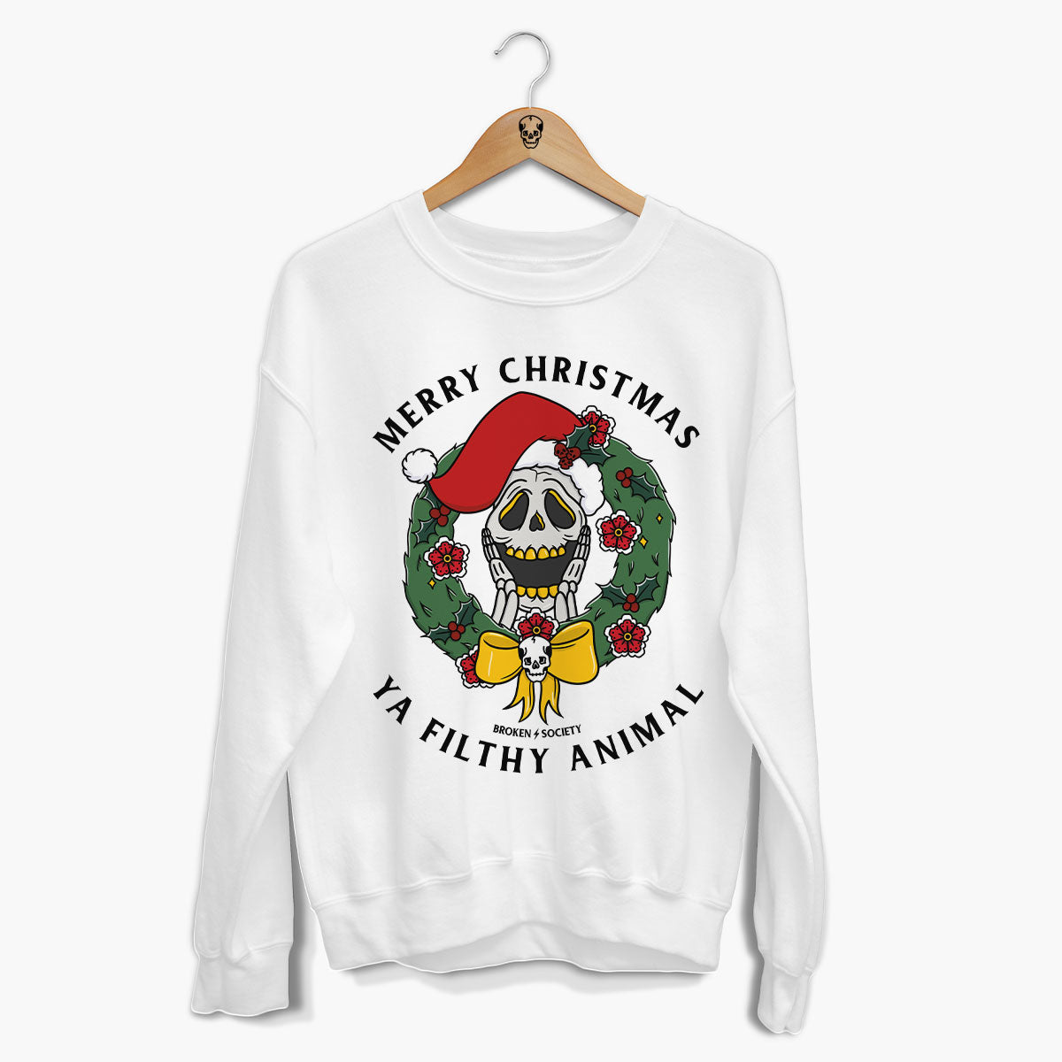 The Scream Christmas Jumper (Unisex)-Tattoo Clothing, Tattoo Sweatshirt, JH030-Broken Society