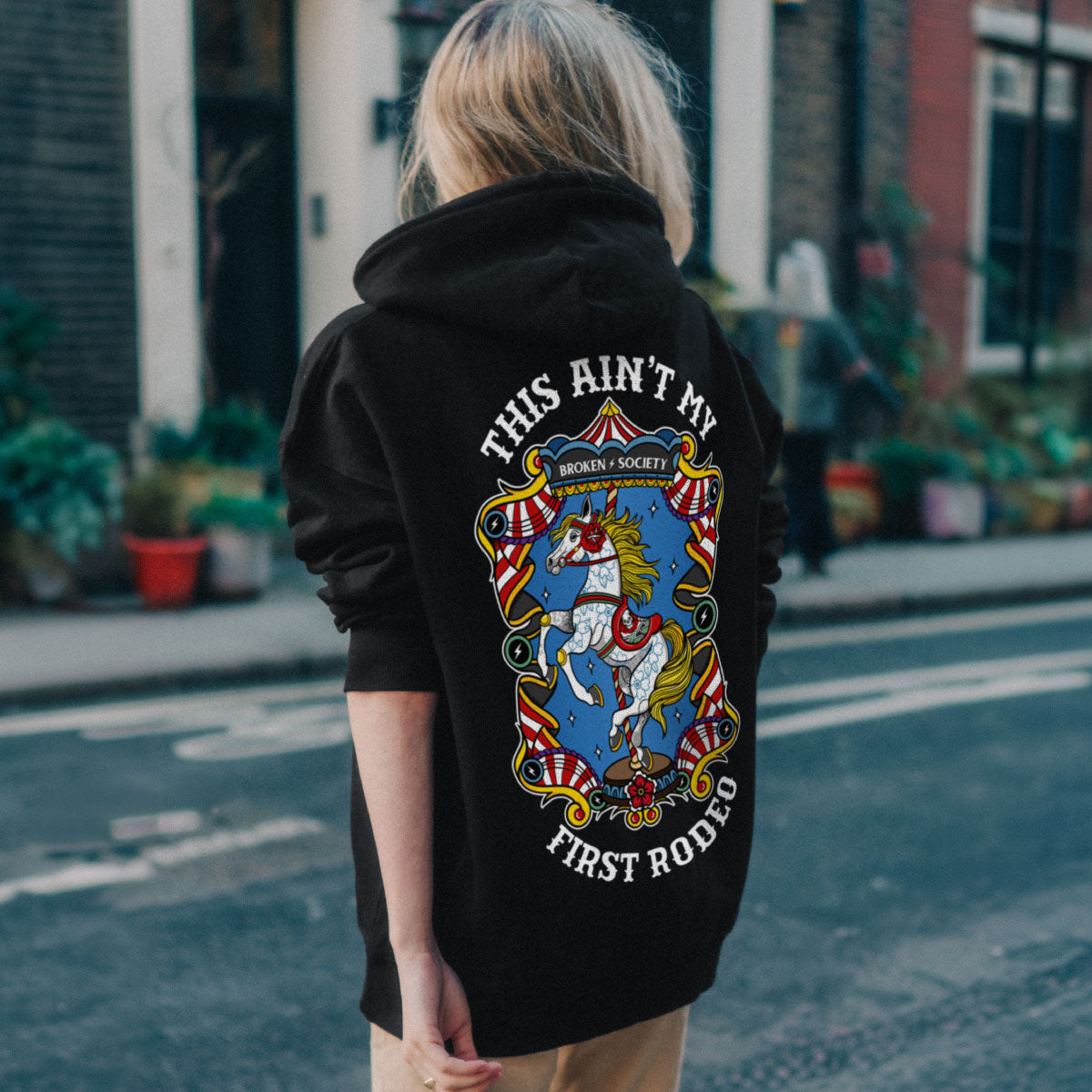 This Ain't My First Rodeo Hoodie (Unisex)-Tattoo Clothing, Tattoo Hoodie, JH001-Broken Society