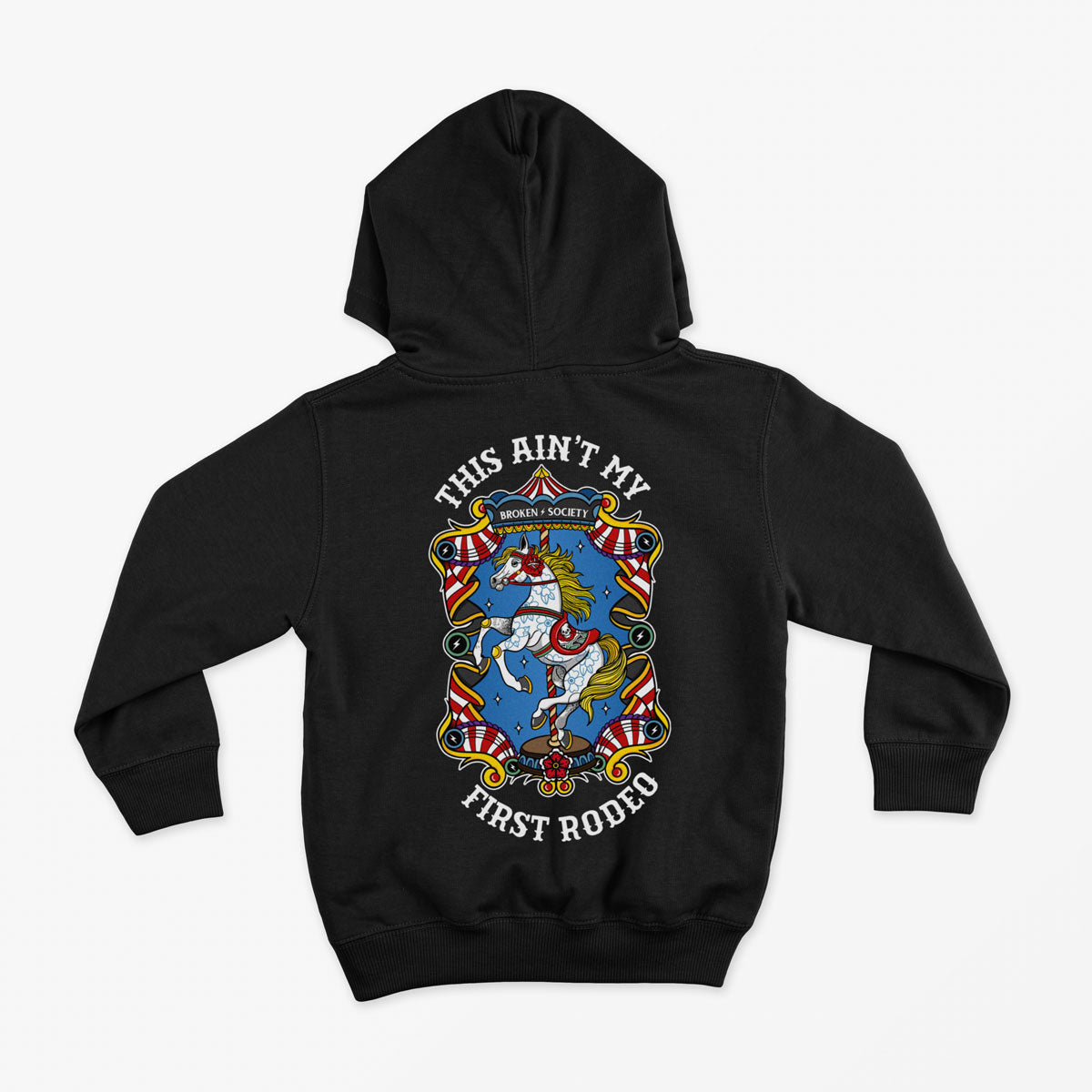 This Ain't My First Rodeo Kids Hoodie (Unisex)-Tattoo Clothing, Tattoo Hoodie, JH001J-Broken Society