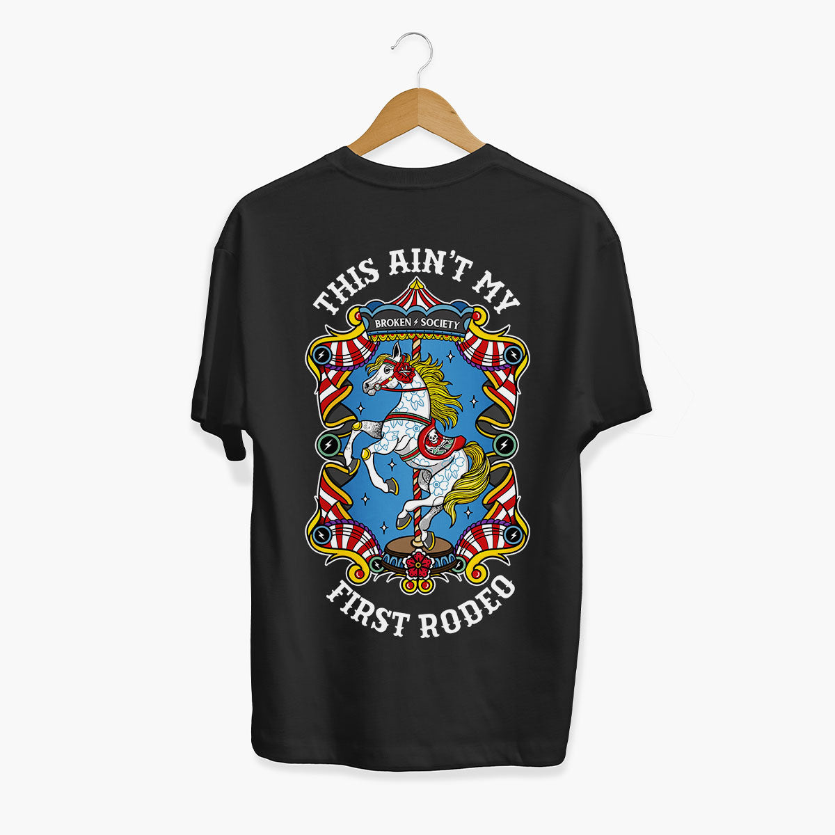 This Ain't My First Rodeo T-Shirt (Unisex)-Tattoo Clothing, Tattoo T-Shirt, EP01-Broken Society