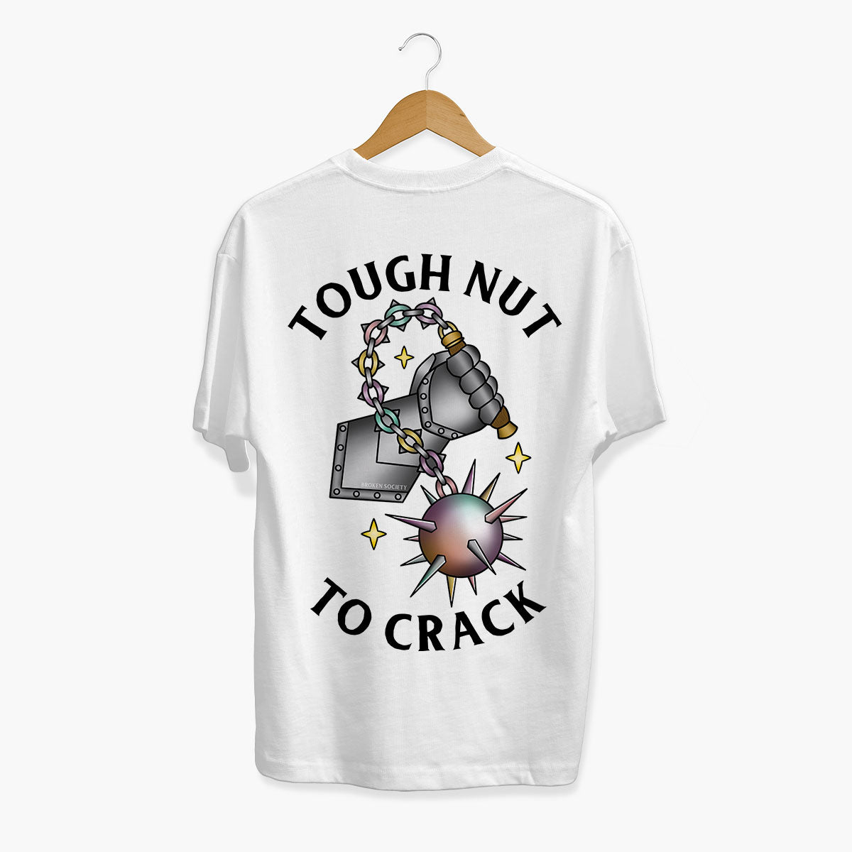 A Tough Nut To Crack T-shirt (Unisex)-Tattoo Clothing, Tattoo T-Shirt, N03-Broken Society