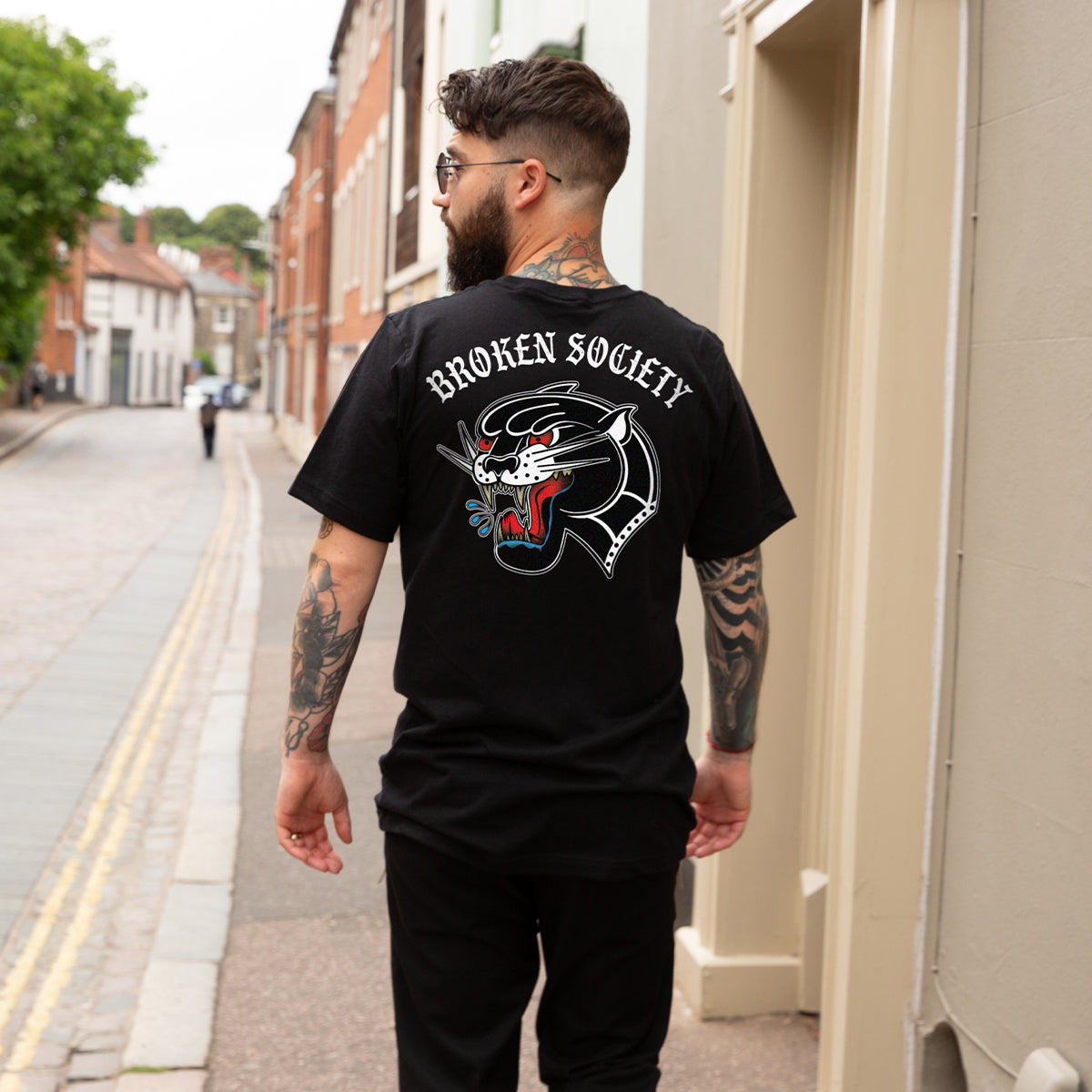 Wild 'n' Free T-Shirt (Unisex)-Tattoo Clothing, Tattoo T-Shirt, EP01-Broken Society