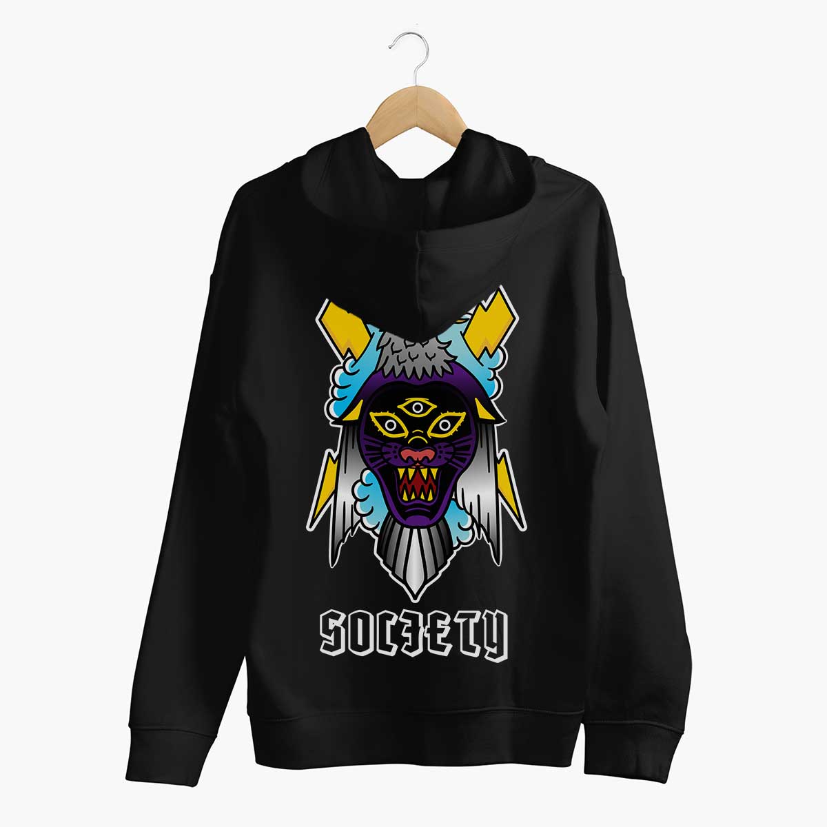 Eagle Hoodie (Unisex)-Tattoo Clothing, Tattoo Hoodie, JH001-Broken Society