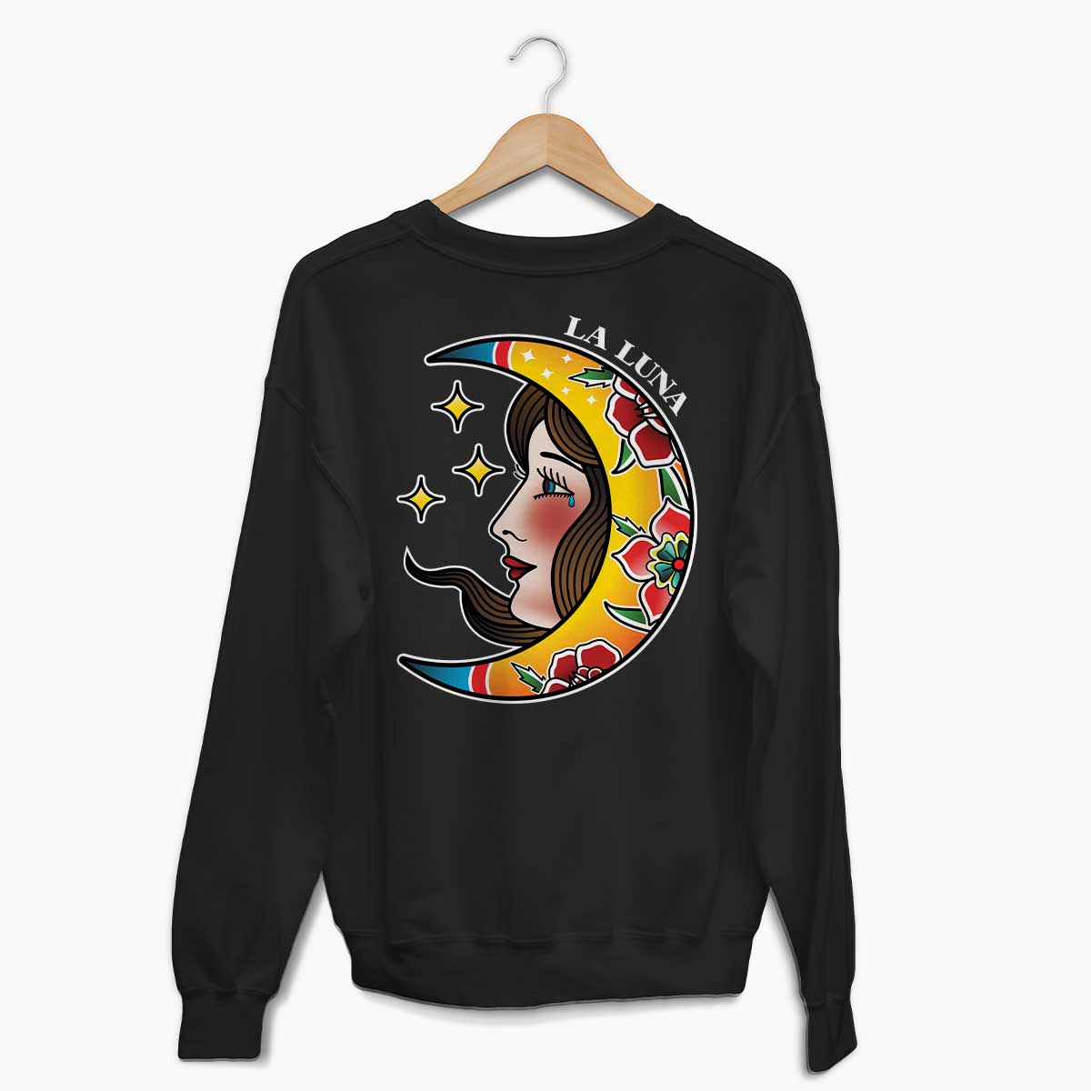 La Luna Sweatshirt (Unisex)-Tattoo Clothing, Tattoo Sweatshirt, JH030-Broken Society