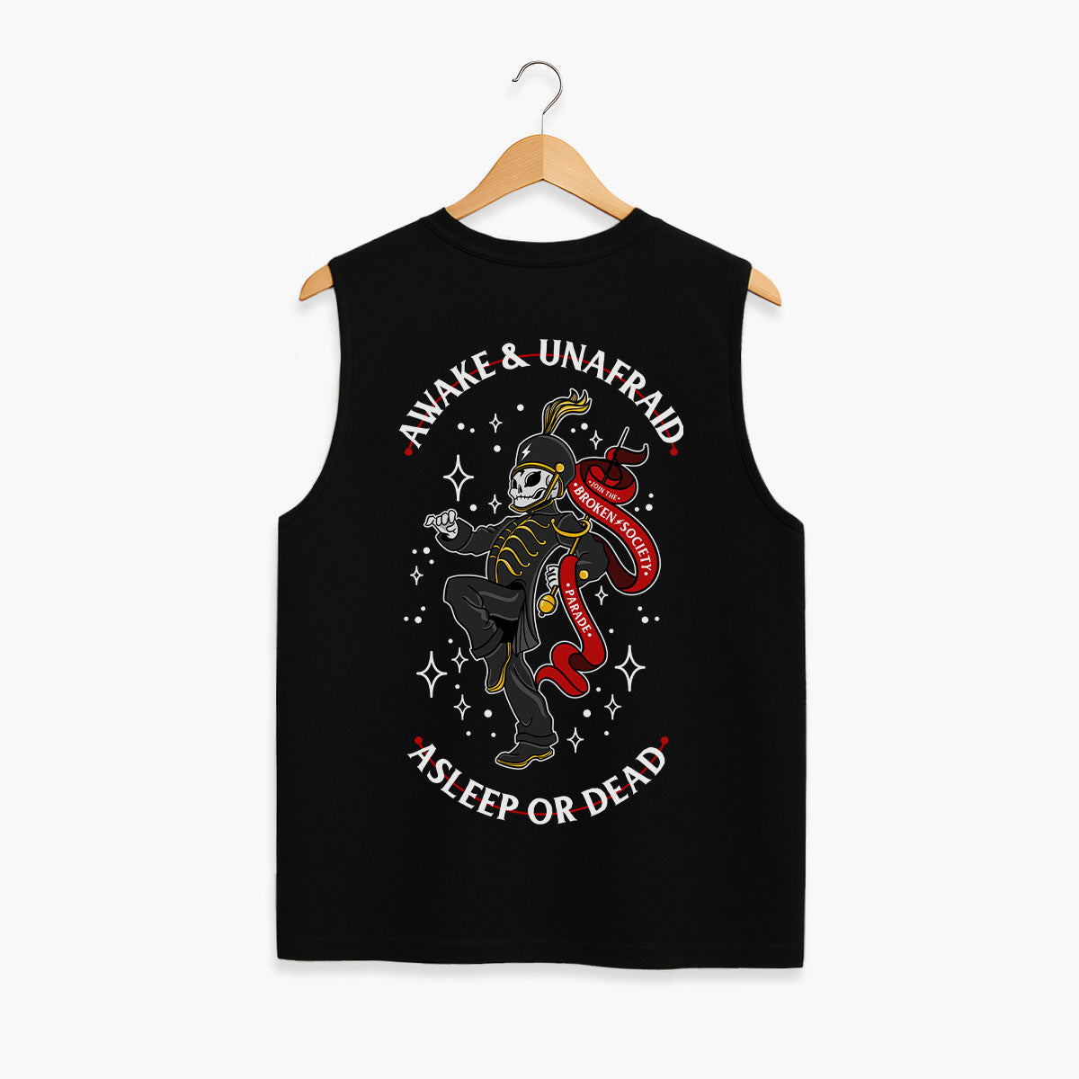 Ärmelloses T-Shirt „Wenn es regnet, schüttet es“ (Unisex)