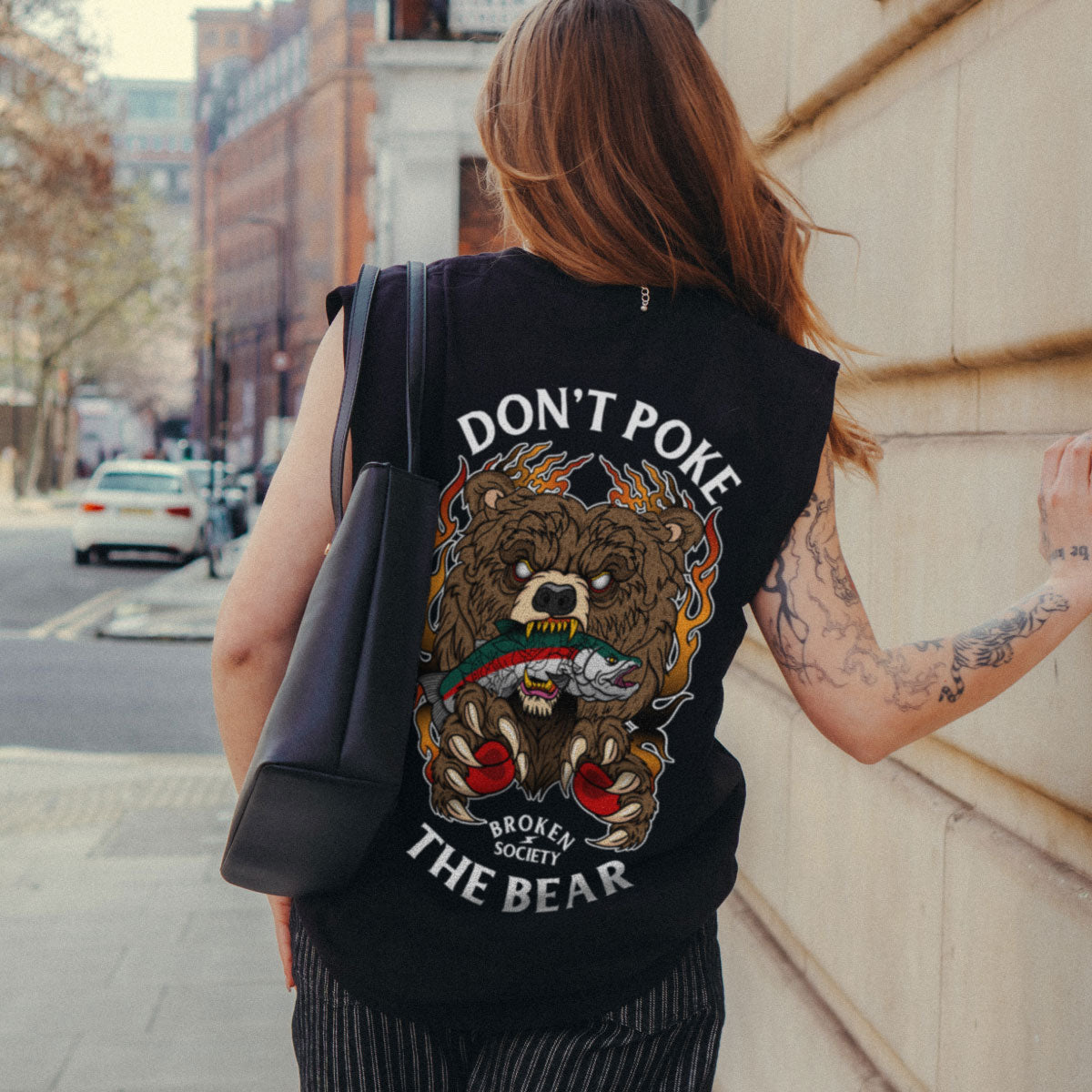 Don't Poke The Bear Sleeveless T-Shirt (Unisex)