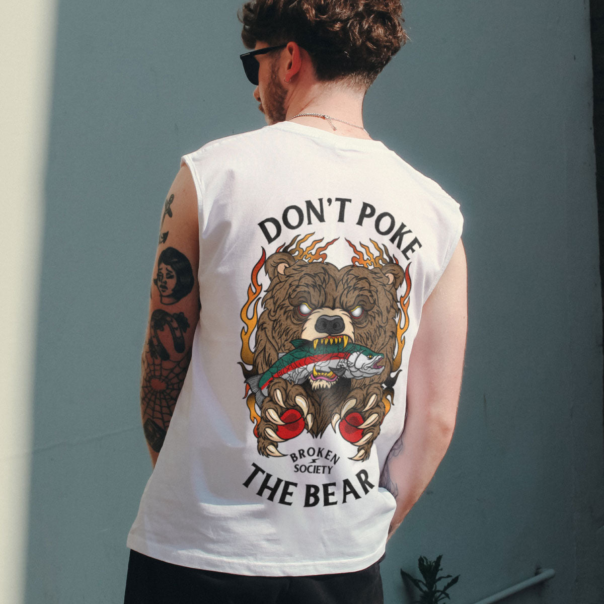 Don't Poke The Bear Sleeveless T-Shirt (Unisex)
