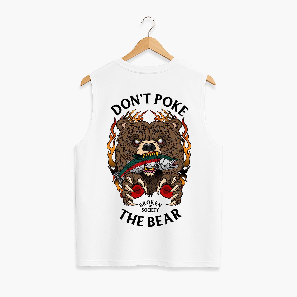 Don't Poke The Bear Sleeveless T-Shirt (Unisex)
