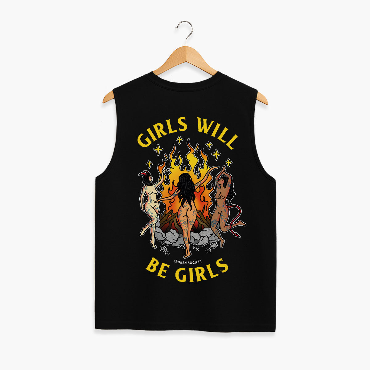 Girls Will Be Girls Sleeveless T-Shirt (Unisex)