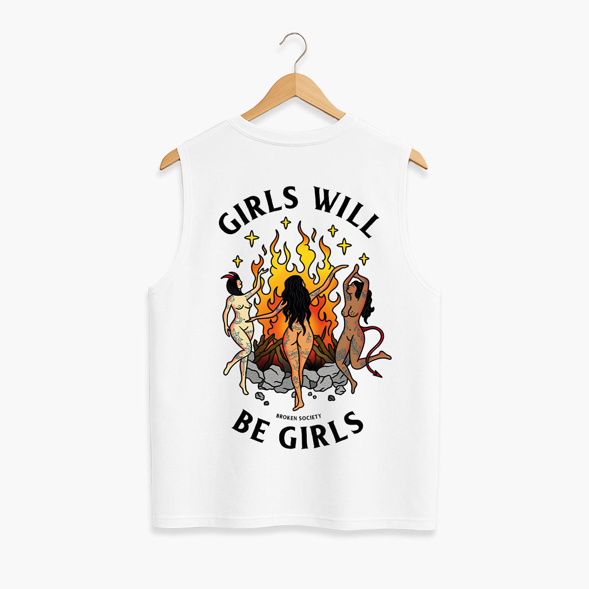 Girls Will Be Girls Sleeveless T-Shirt (Unisex)