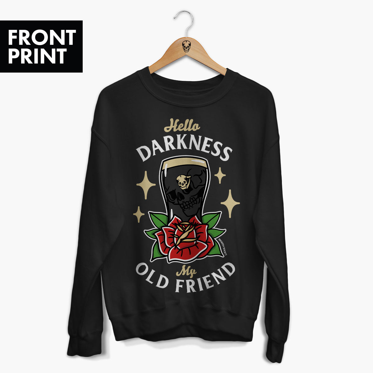 Hello Darkness Front Print Sweatshirt (Unisex)