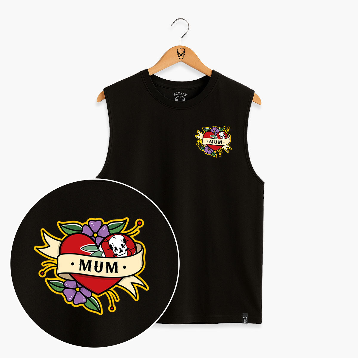 Ärmelloses T-Shirt mit Killerbienen-Motiv (Unisex)