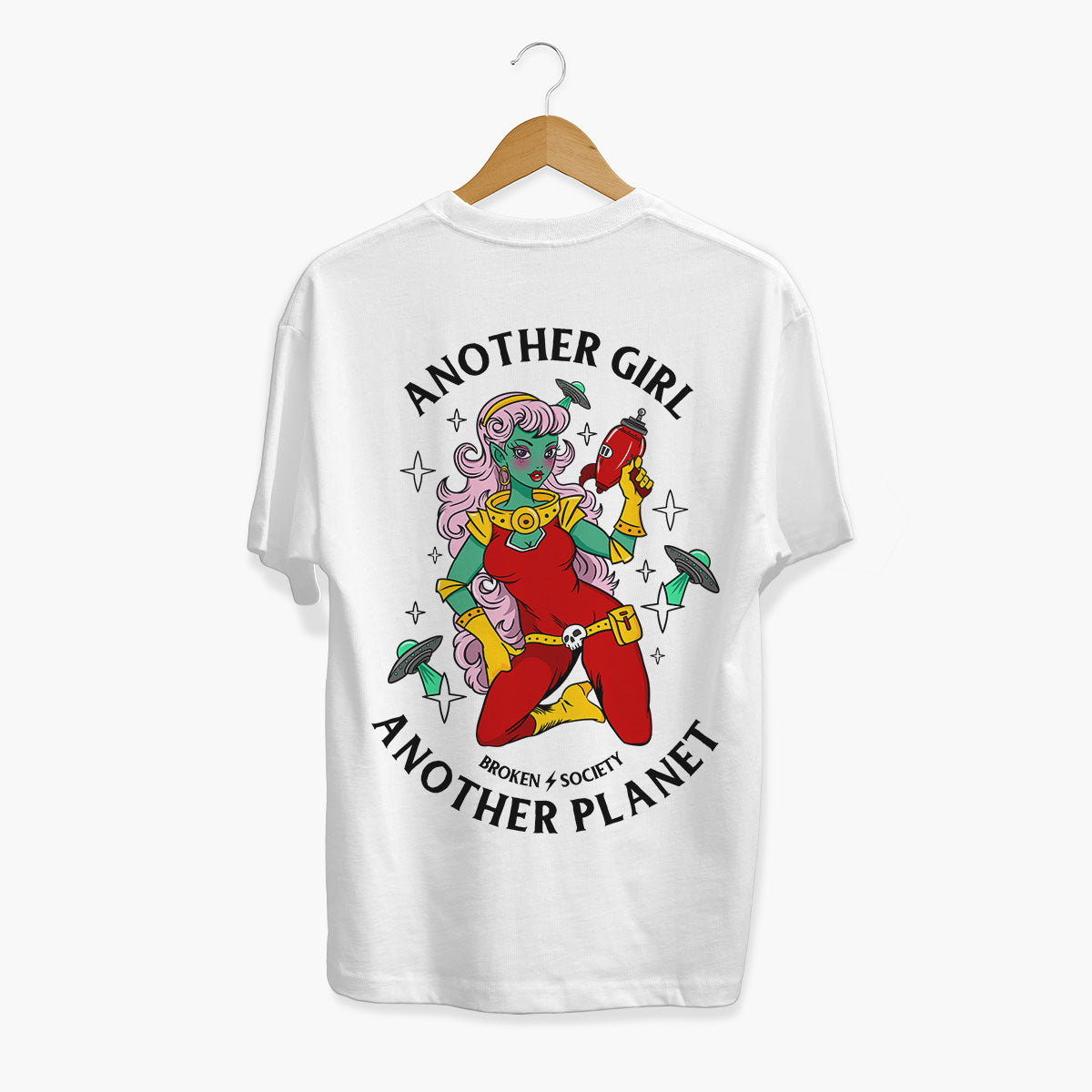 Another Girl Another Planet T-Shirt (Unisex)-Tattoo Clothing, Tattoo T-Shirt, EP01-Broken Society
