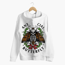 Laden Sie das Bild in den Galerie-Viewer, Anti-Social Butterfly Hoodie (Unisex)-Tattoo Clothing, Tattoo Hoodie, JH001-Broken Society