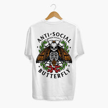 Cargar imagen en el visor de la galería, Anti-Social Butterfly T-shirt (Unisex)-Tattoo Clothing, Tattoo T-Shirt, EP01-Broken Society