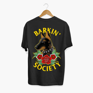 Barkin' Society Doberman T-shirt (Unisex)-Tattoo Clothing, Tattoo T-Shirt, N03-Broken Society