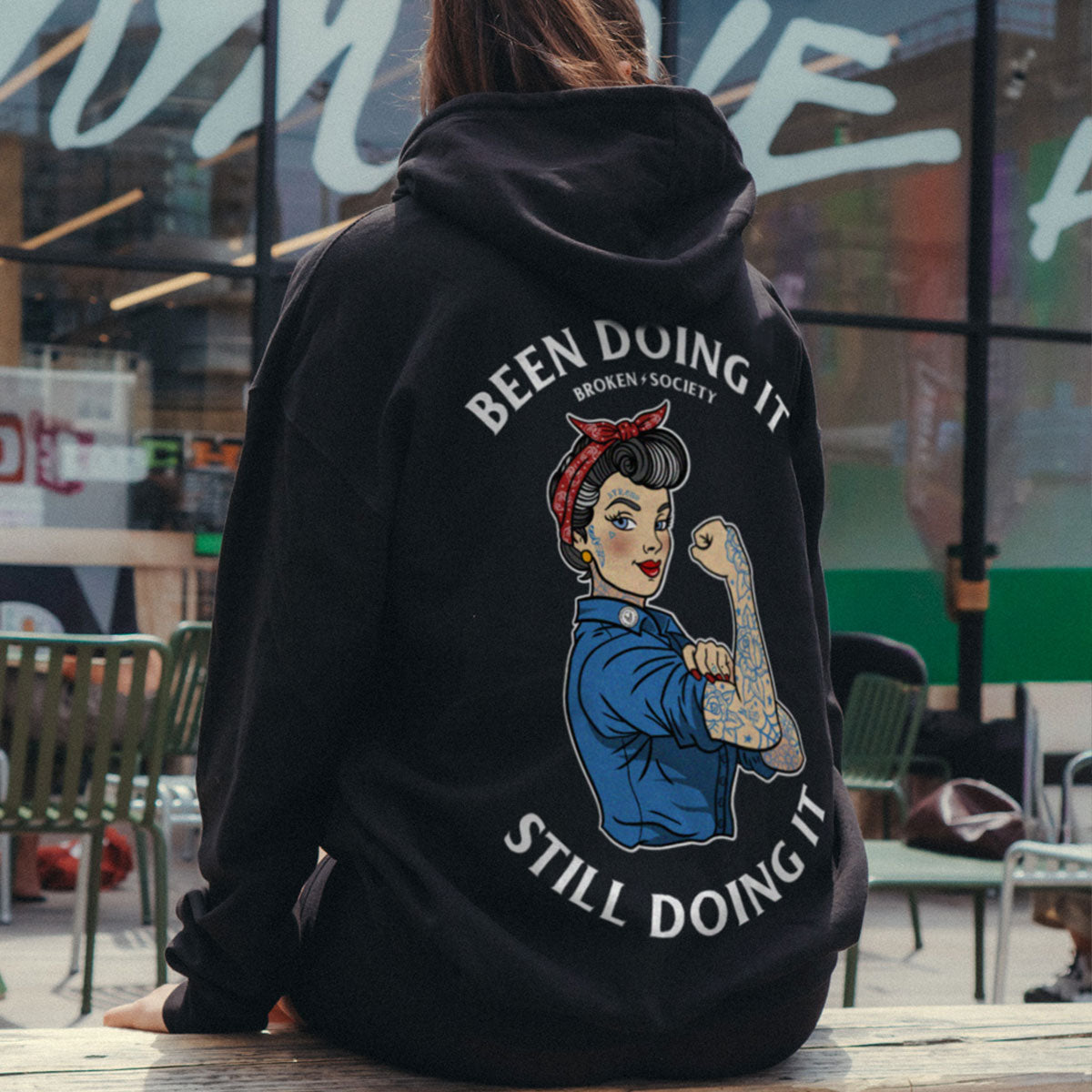Been Doing It Still Doing It Hoodie (Unisex)-Tattoo Clothing, Tattoo Hoodie, JH001-Broken Society