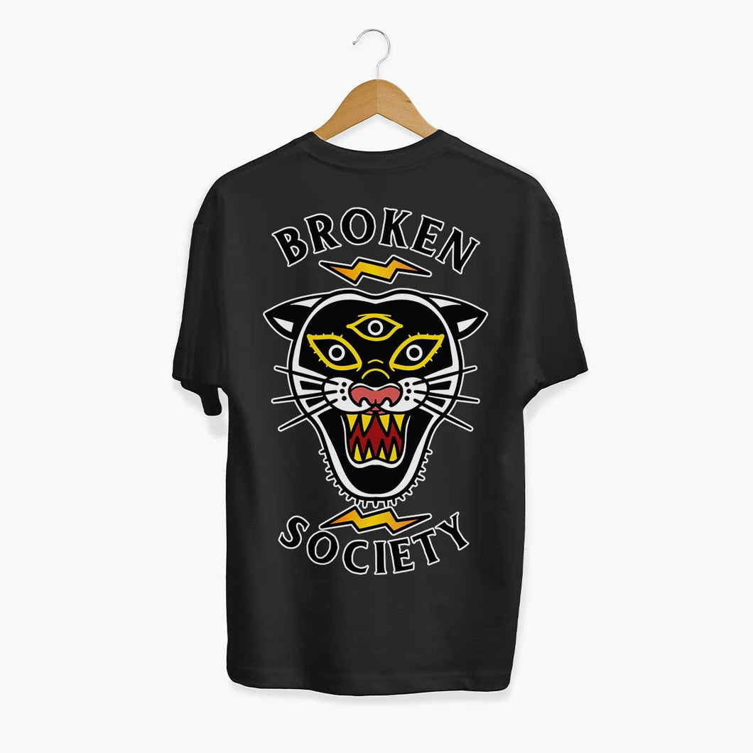 Black Panther T-Shirt (Unisex)-Tattoo Clothing, Tattoo T-Shirt, N03-Broken Society