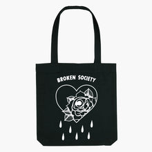 Load image into Gallery viewer, Bleeding Heart Strong-As-Hell Tote Bag-Tattoo Apparel, Tattoo Accessories, Tattoo Gift, Tattoo Tote Bag-Broken Society
