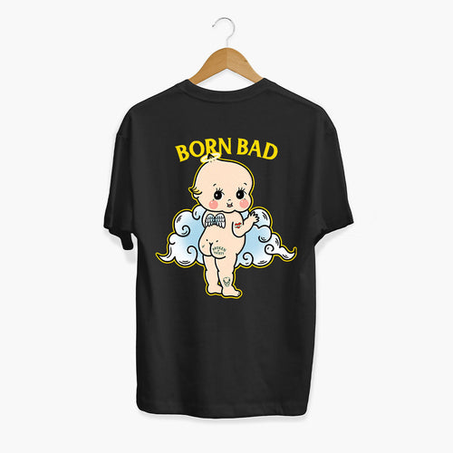 Born Bad Angel T-shirt (Unisex)-Tattoo Clothing, Tattoo T-Shirt, N03-Broken Society