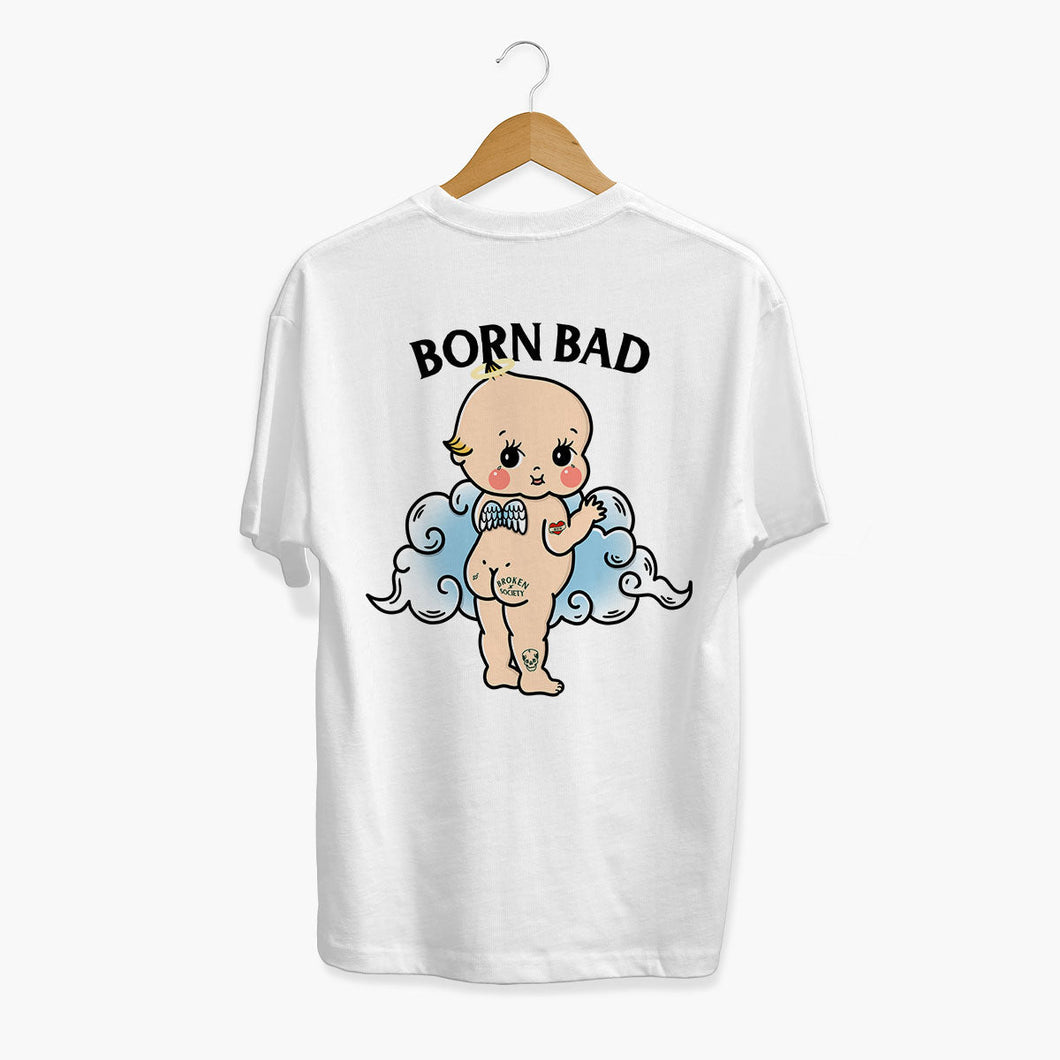 Born Bad Angel T-shirt (Unisex)-Tattoo Clothing, Tattoo T-Shirt, N03-Broken Society