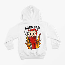 Cargar imagen en el visor de la galería, Born Bad Devil Kids Hoodie (Unisex)-Tattoo Clothing, Tattoo Hoodie, JH001B-Broken Society