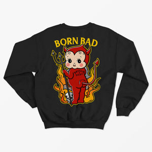 Born Bad Devil Kids Sweatshirt (Unisex)-Broken Society
