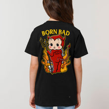 Laden Sie das Bild in den Galerie-Viewer, Born Bad Devil Kids T-Shirt (Unisex)-Tattoo Clothing, Tattoo Kids Shirt, Mini Creator-Broken Society