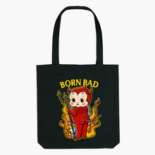 Load image into Gallery viewer, Born Bad Devil Strong-As-Hell Tote Bag-Tattoo Apparel, Tattoo Accessories, Tattoo Gift, Tattoo Tote Bag-Broken Society