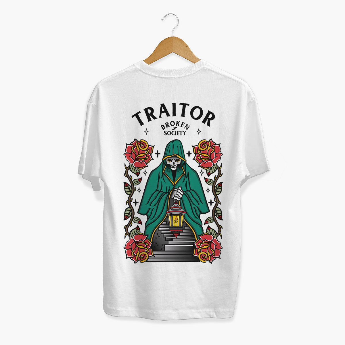 Born To Be A Traitor T-Shirt (Unisex)-Tattoo Clothing, Tattoo T-Shirt, EP01-Broken Society