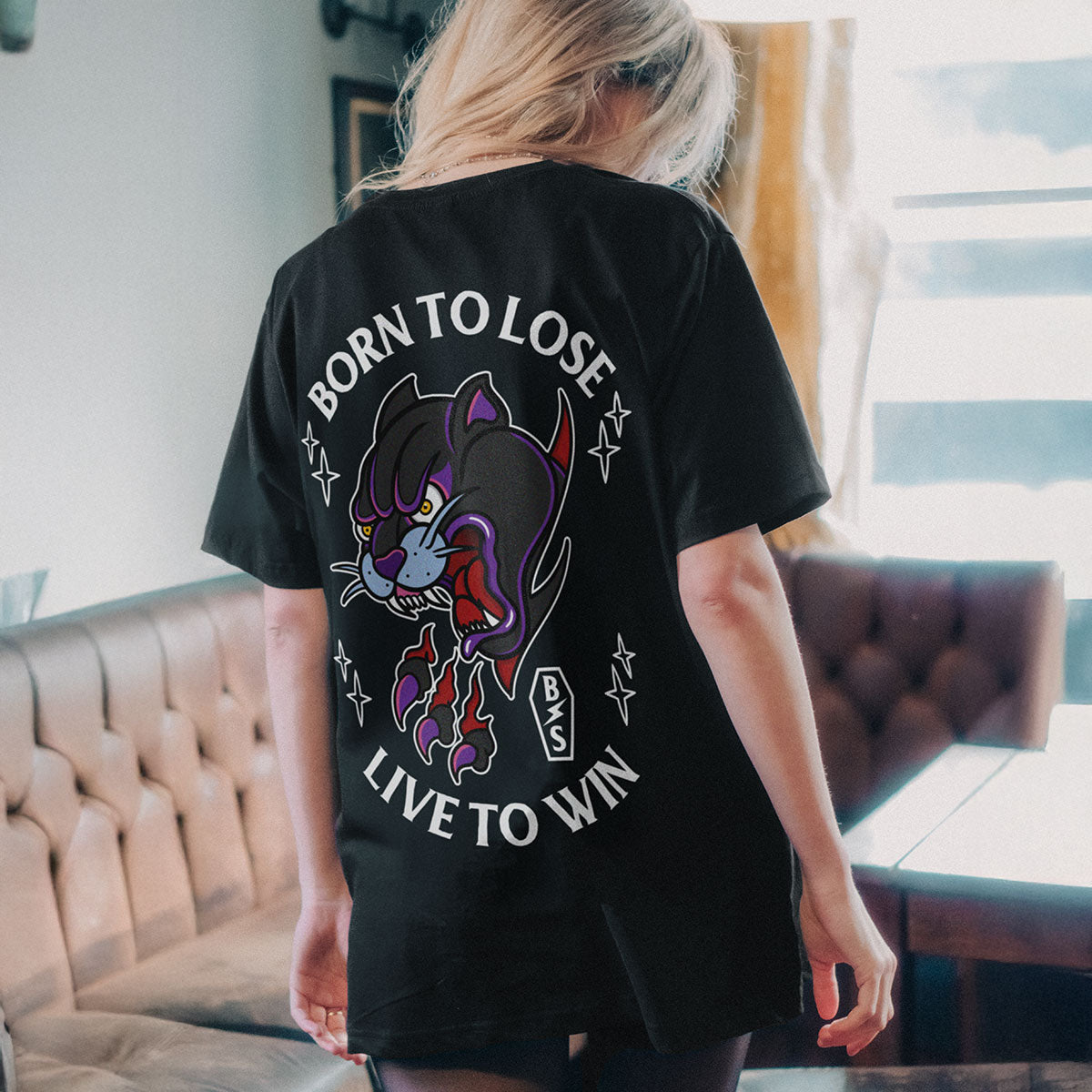 Born To Lose T-Shirt (Unisex)-Tattoo Clothing, Tattoo T-Shirt, EP01-Broken Society