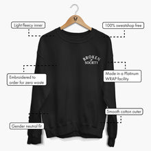 Load image into Gallery viewer, Broken Society Embroidered Sweatshirt (Unisex)-Tattoo Clothing, Tattoo Sweatshirt, JH030-Broken Society