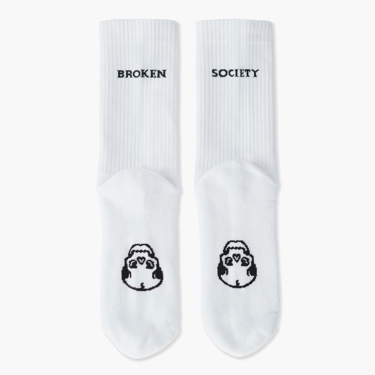 Broken Society Skull Socks (Unisex)-Tattoo Apparel, Tattoo Accessories, Tattoo Gift, Tattoo Socks-Broken Society