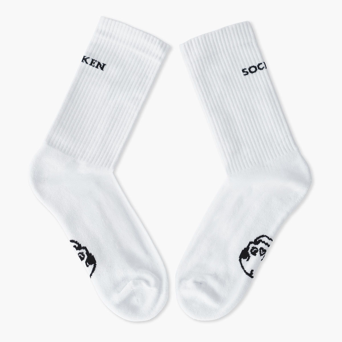 Broken Society Skull Socks (Unisex)-Tattoo Apparel, Tattoo Accessories, Tattoo Gift, Tattoo Socks-Broken Society