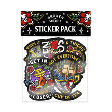 Load image into Gallery viewer, Broken Society Stickers-Tattoo Gifts, Tattoo Accessories, Tattoo Gift, Tattoo Stickers-Broken Society