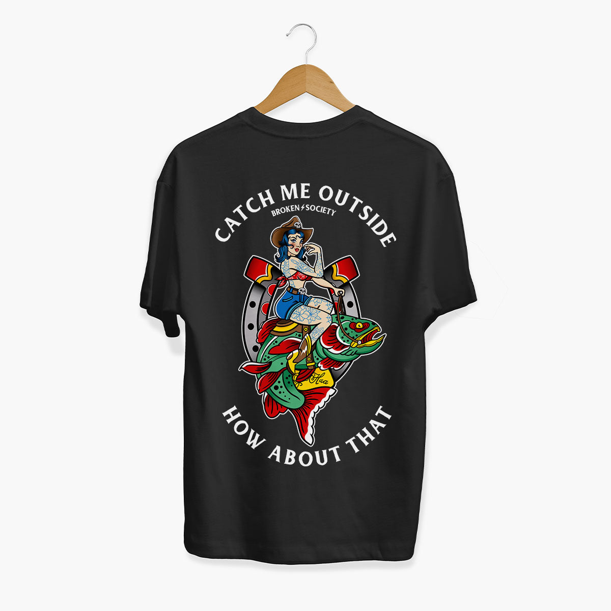 Catch Me Outside T-Shirt (Unisex)-Tattoo Clothing, Tattoo T-Shirt, EP01-Broken Society