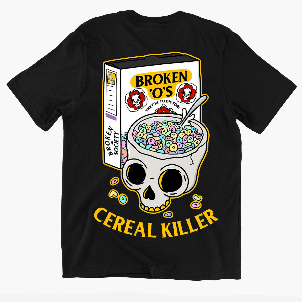 Cereal Killer Kids T-Shirt (Unisex)-Tattoo Clothing, Tattoo Kids Shirt, Mini Creator-Broken Society