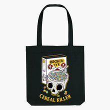 Load image into Gallery viewer, Cereal Killer Strong-As-Hell Tote Bag-Tattoo Apparel, Tattoo Accessories, Tattoo Gift, Tattoo Tote Bag-Broken Society