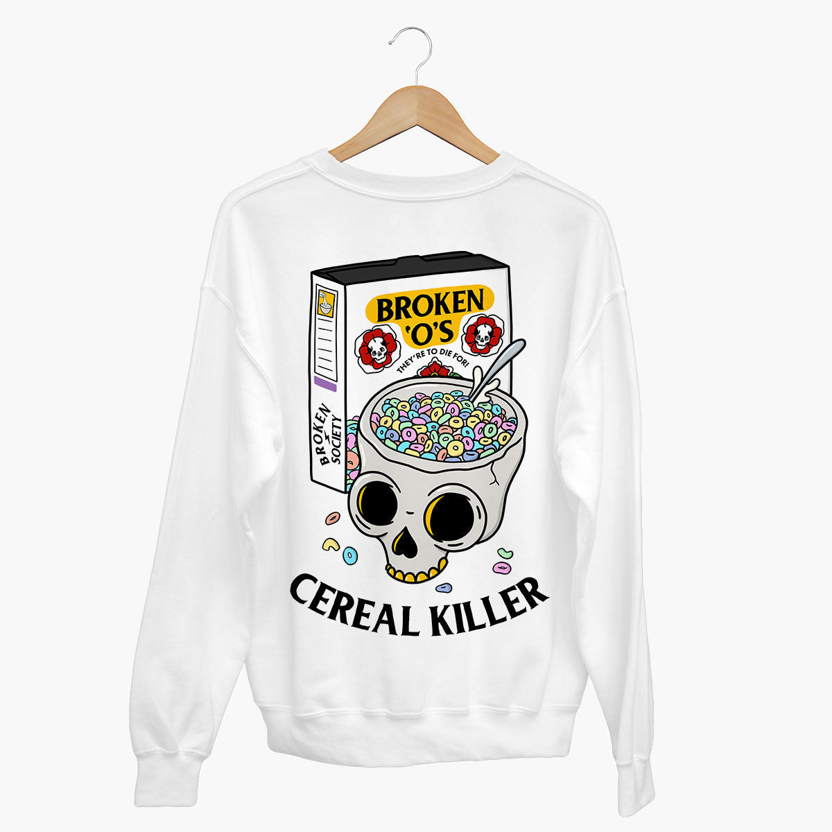 Cereal Killer Sweatshirt (Unisex)-Tattoo Clothing, Tattoo Sweatshirt, JH030-Broken Society