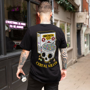 Cereal Killer T-shirt (Unisex)-Tattoo Clothing, Tattoo T-Shirt, N03-Broken Society