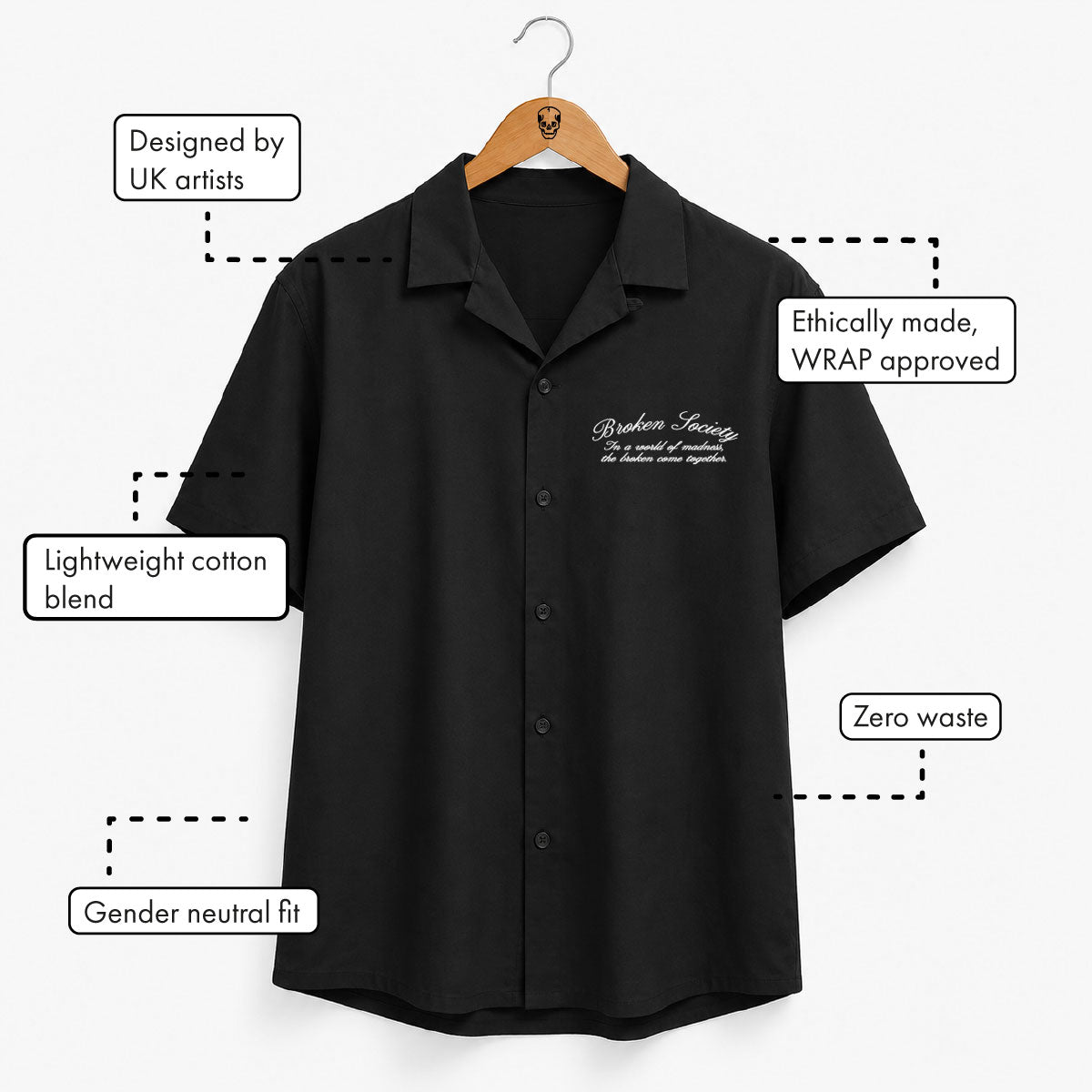 Cranes Havana Shirt (Unisex)-Tattoo Clothing, Tattoo Shirt, WB500-Broken Society