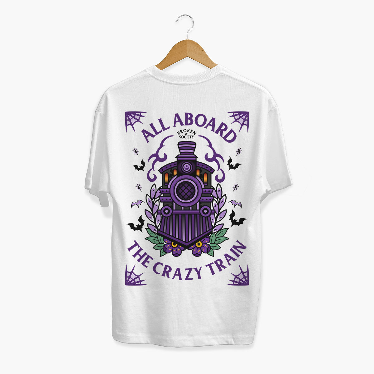 Crazy Train T-Shirt (Unisex)-Tattoo Clothing, Tattoo T-Shirt, EP01-Broken Society