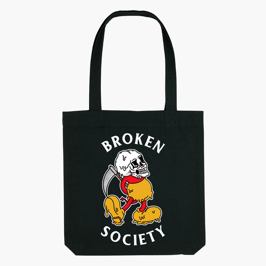 Creeping Death Strong-As-Hell Tote Bag-Tattoo Apparel, Tattoo Accessories, Tattoo Gift, Tattoo Tote Bag-Broken Society