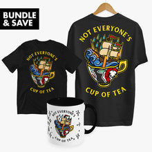 Load image into Gallery viewer, Cup of Tea Family Bundle (Black)-Tattoo Apparel, Tattoo Accessories, Tattoo Gift, Tattoo Bundle-Broken Society